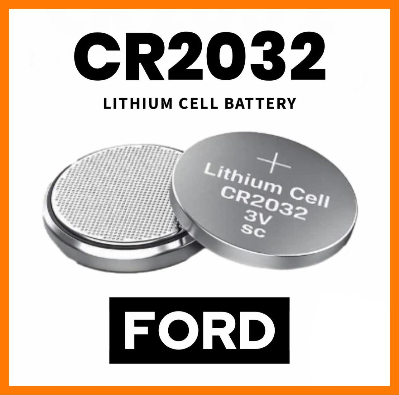 Car Key Fob CR2032 Battery Fits Ford Remote Focus Fiesta Puma Ka C-Max Kuga X2