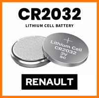 Thumbnail for Car Key Fob CR2032 Coin Battery Fits Renault Captur Clio Koleos Twingo Laguna X2