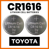 Thumbnail for Car Key Fob CR1616 Battery Fits Toyota Remote Yaris Corolla Celica Free P&P X2