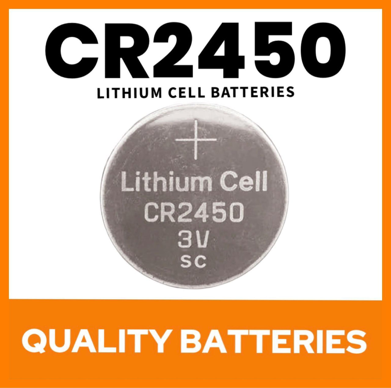 CR2450 Lithium Coin Cell Batteries X1