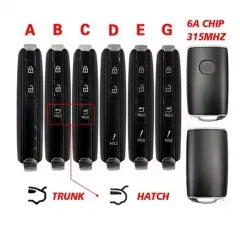 4 Button Smart Remote Key Shell Case for SAAB Scania Truck DC13 143 148 141 4X2 6X2R GRS905 R-series S-series G-series P-series